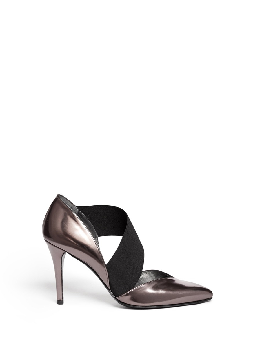 stuart weitzman royal leather stiletto pumps