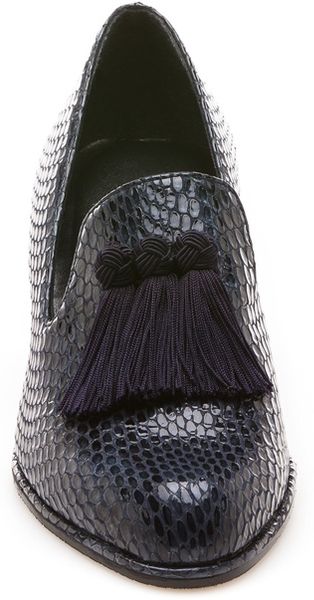 stuart weitzman razmataz tassel heeled loafer