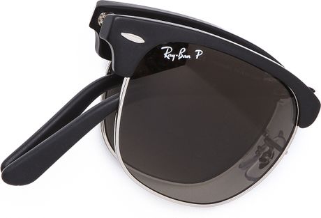 ray ban clubmaster folding polarized