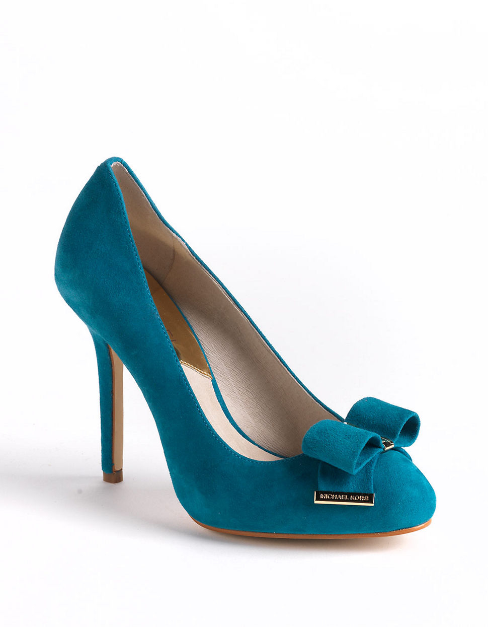 Michael Michael Kors Delphine Suede Pumps In Blue Turquoise Lyst