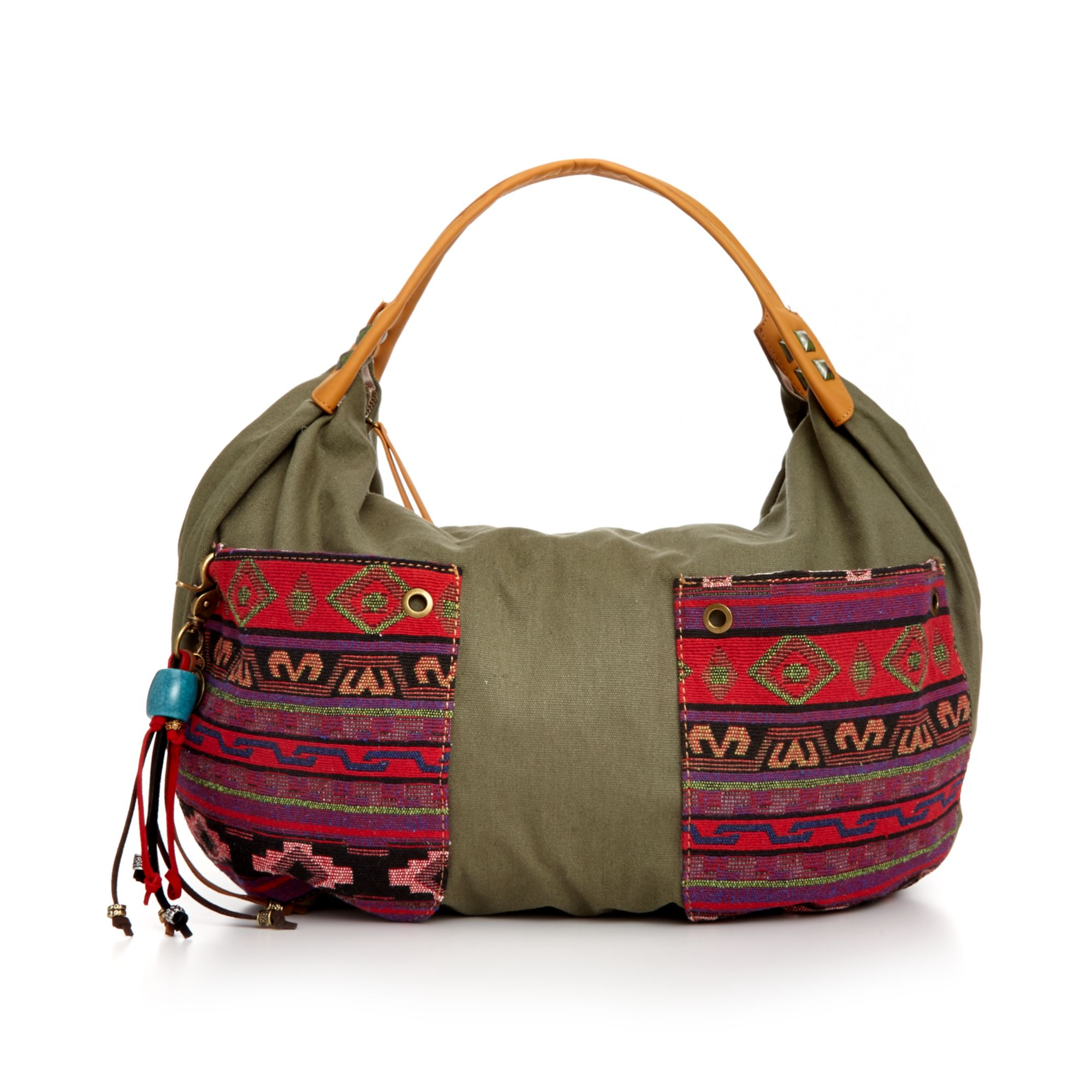 Lucky Brand Mexicali Slouchy Hobo in Green (Military Green) | Lyst
