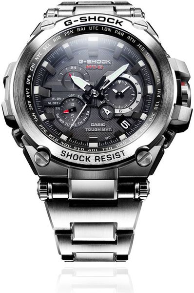 g shock silver black