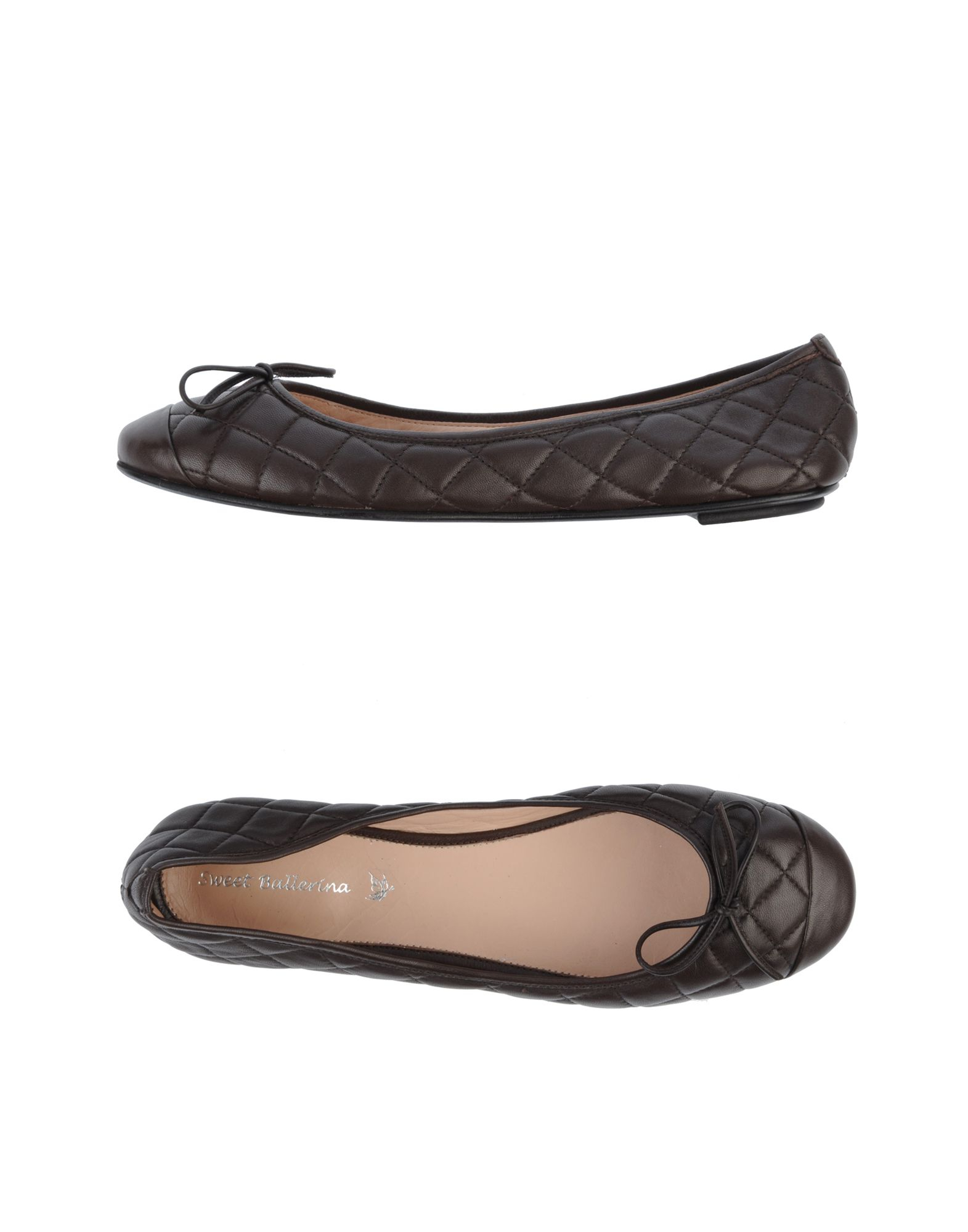dark brown ballerina flats