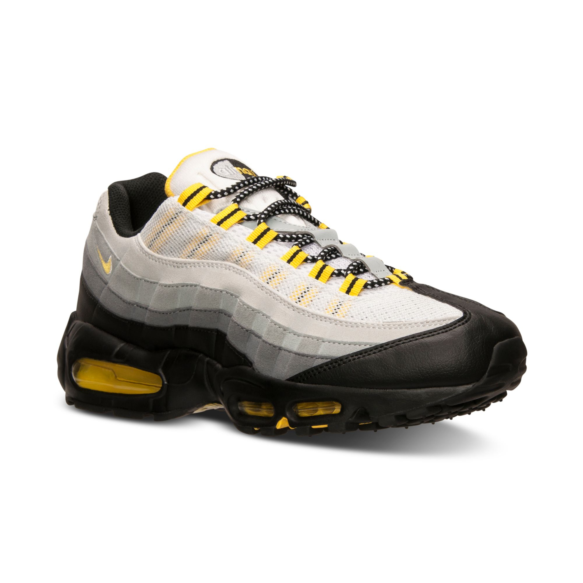 Nike Mens Air Max 95 Running Sneakers From Finish Line in Yellow for Men (BLACK/TR YELLOW ...