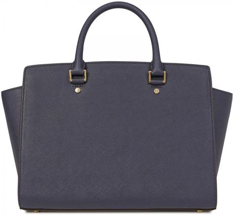 michael kors large blue tote