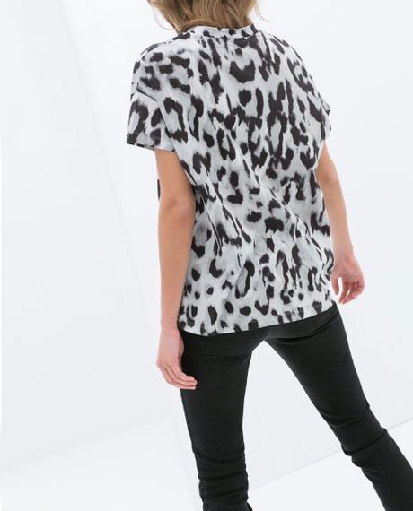 zara animal print overshirt