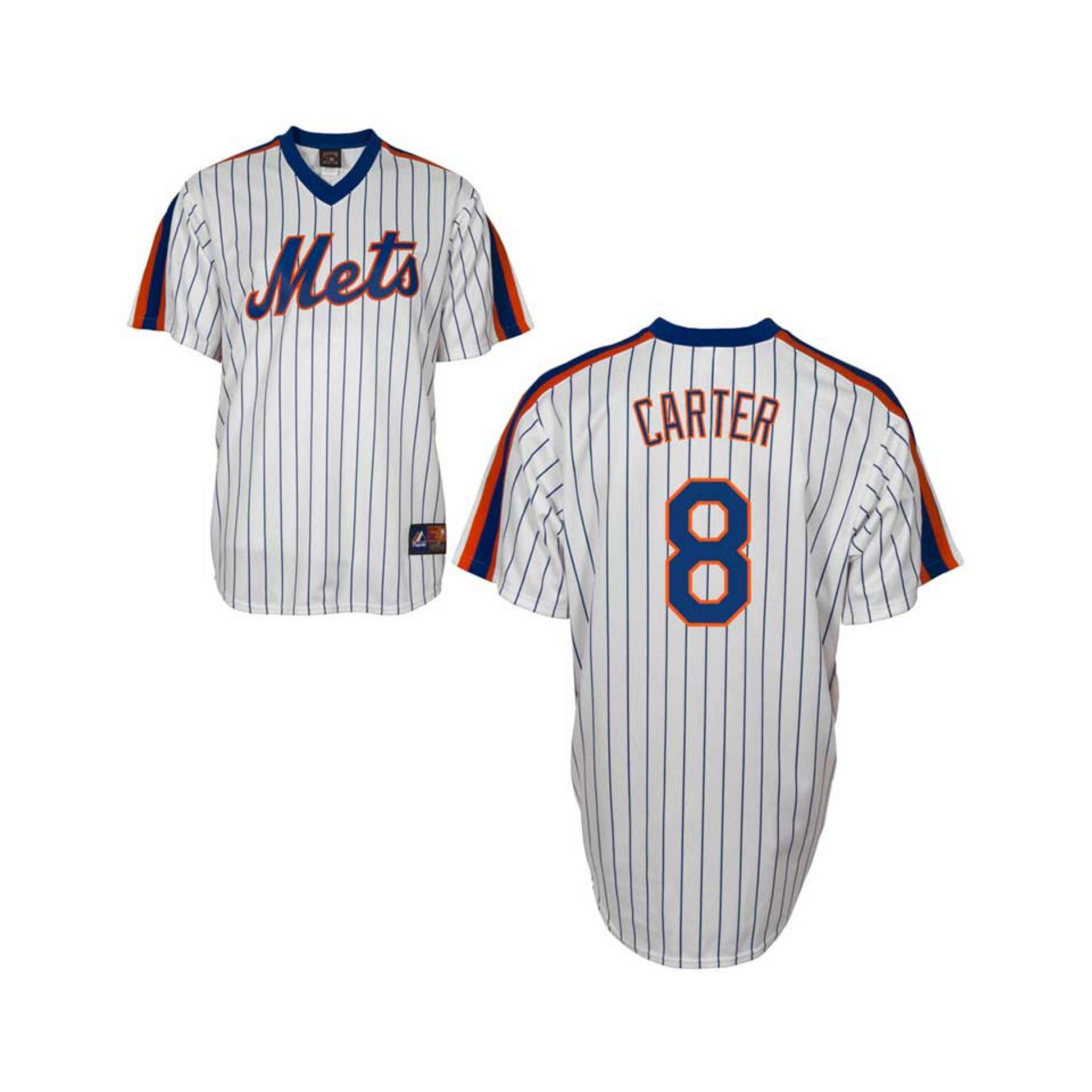 Majestic Mens New York Mets Cooperstown Fan Replica Gary Carter Jersey 