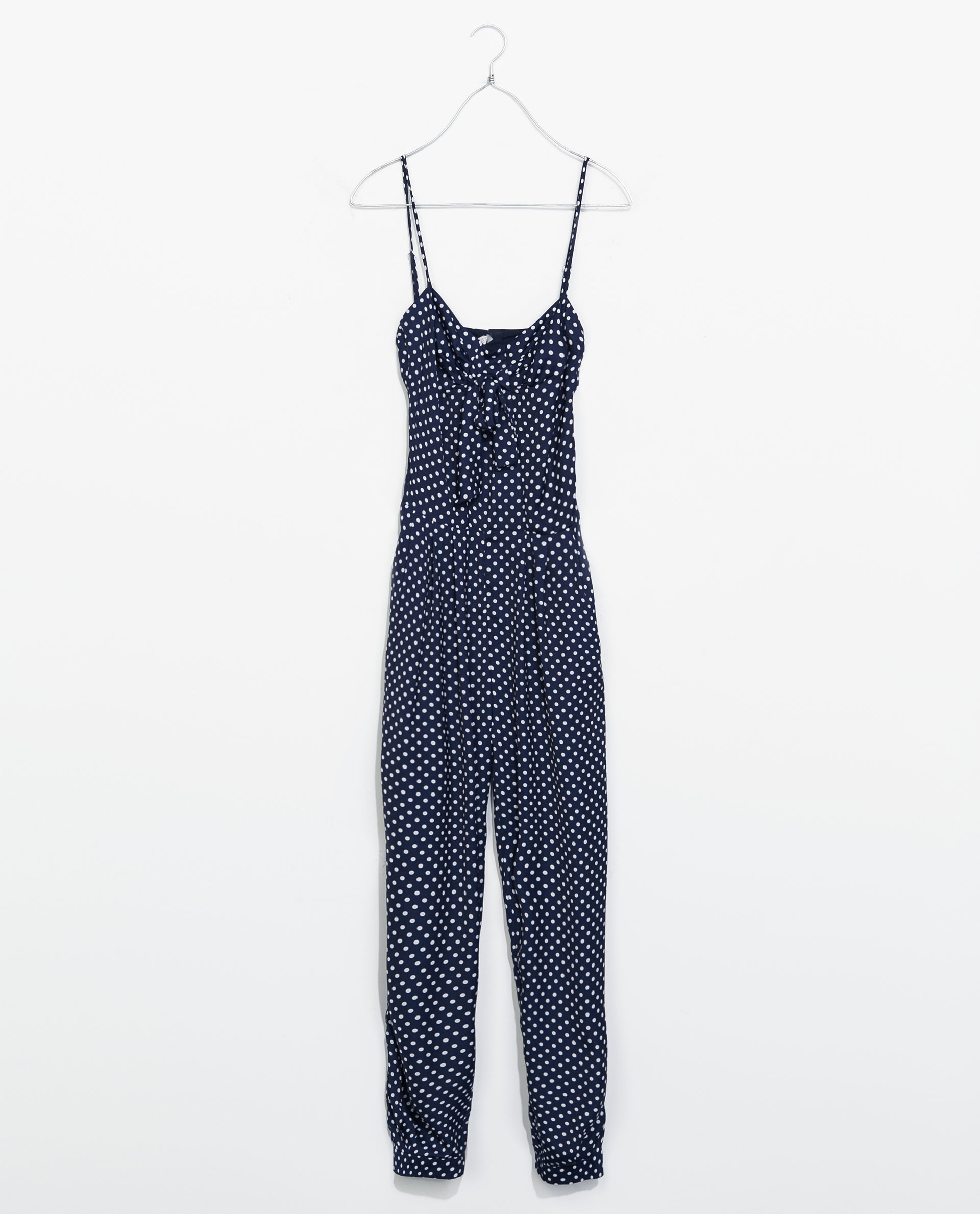 Zara Polka Dot Jumpsuit in Blue (Navy blue)