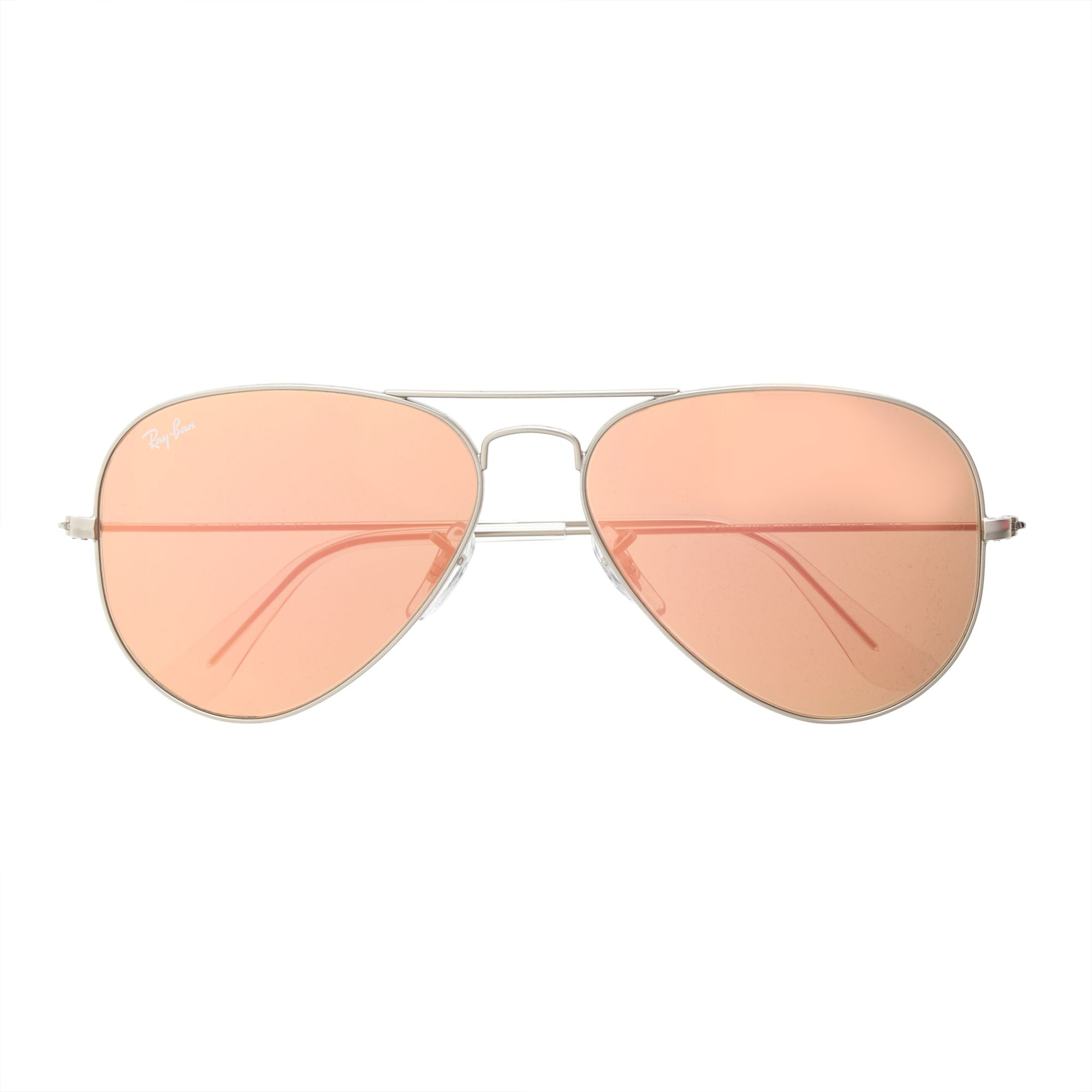 Jcrew Ray Ban® Original Aviator Sunglasses With Flash Mirror Lenses In Pink Pink Mirror Lens 