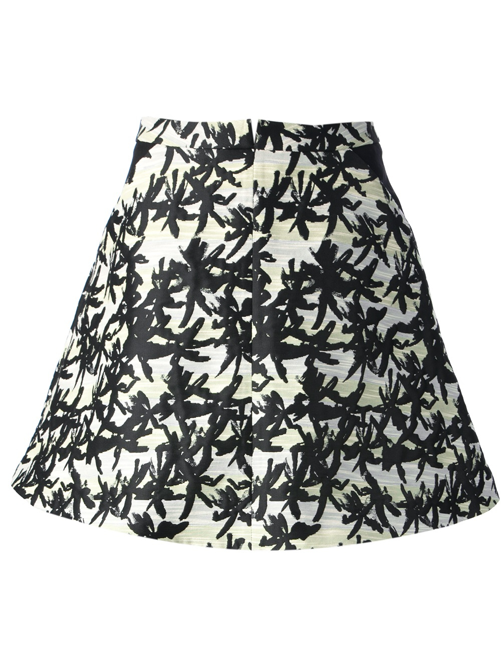 kenzo palm tree print skirt in black lyst kenzo palm tree print skirt in black lyst
