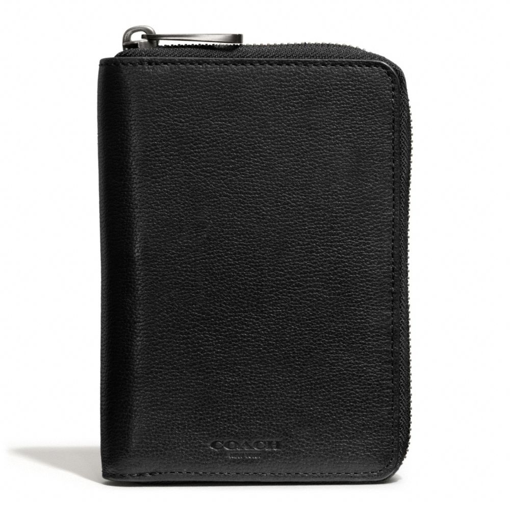 Coach Thompson Large Zip Around Wallet In Leather in Black for Men | Lyst