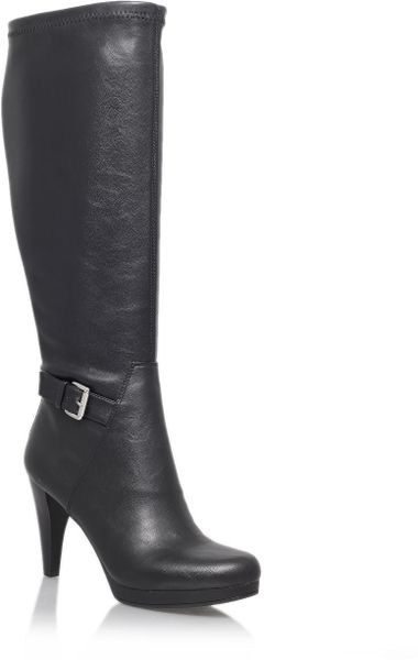 Nine West Nativa High Heeled Knee High Boots in Black | Lyst