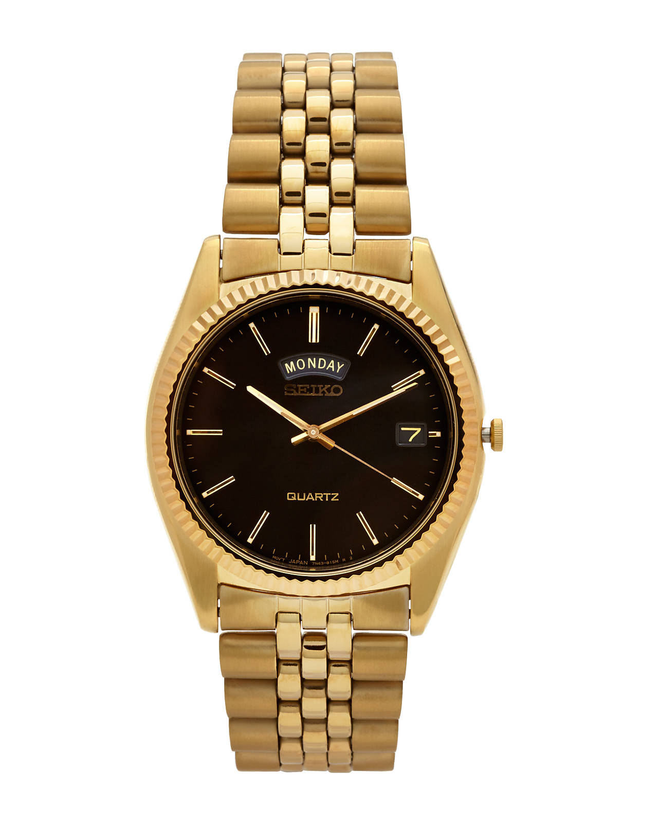 seiko gold tone watch