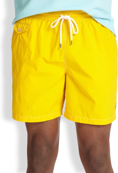 yellow polo ralph lauren shorts