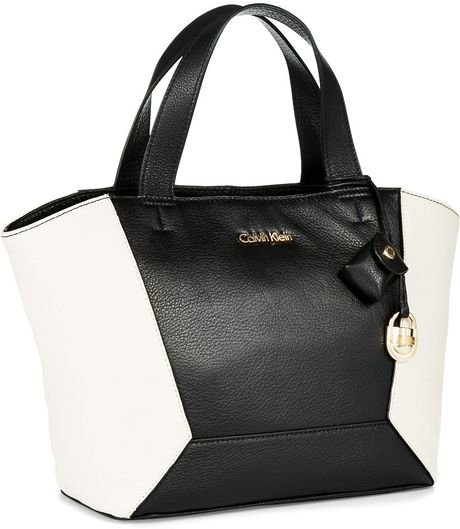 calvin klein black shopper bag