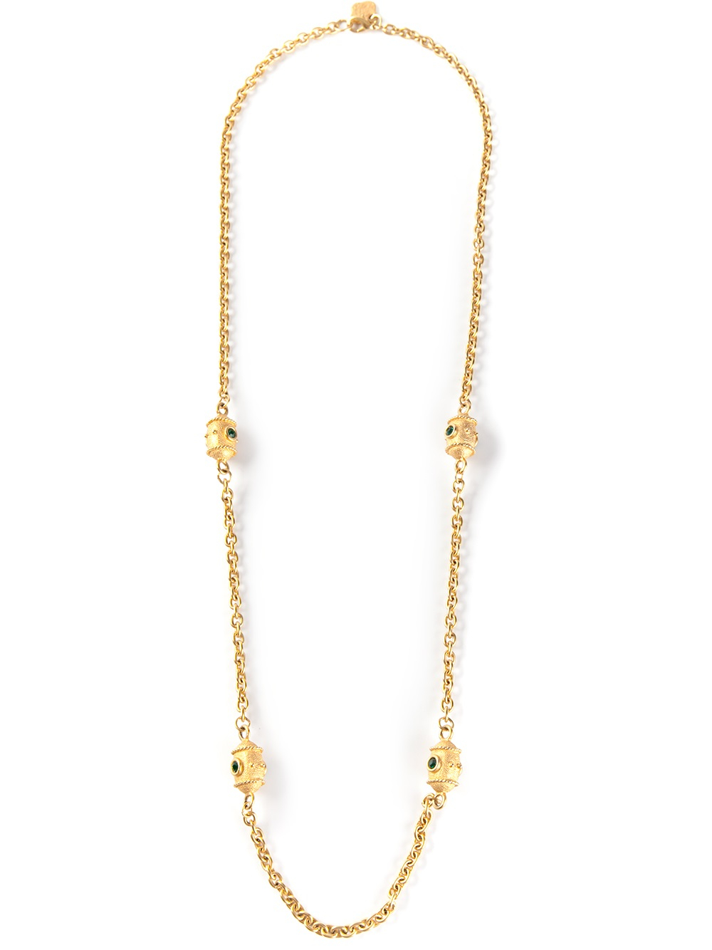 Yves Saint Laurent Vintage Chain Necklace in Gold (metallic) | Lyst