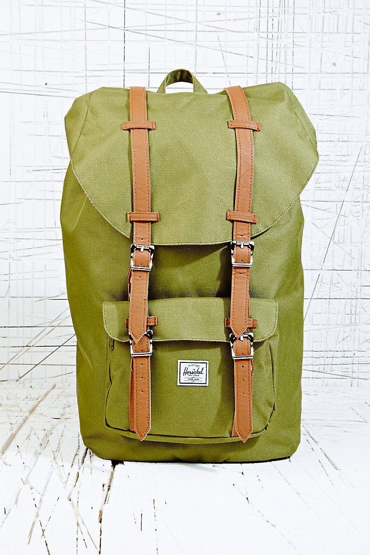 Herschel Supply Co. Little America Backpack in Green in Green for Men