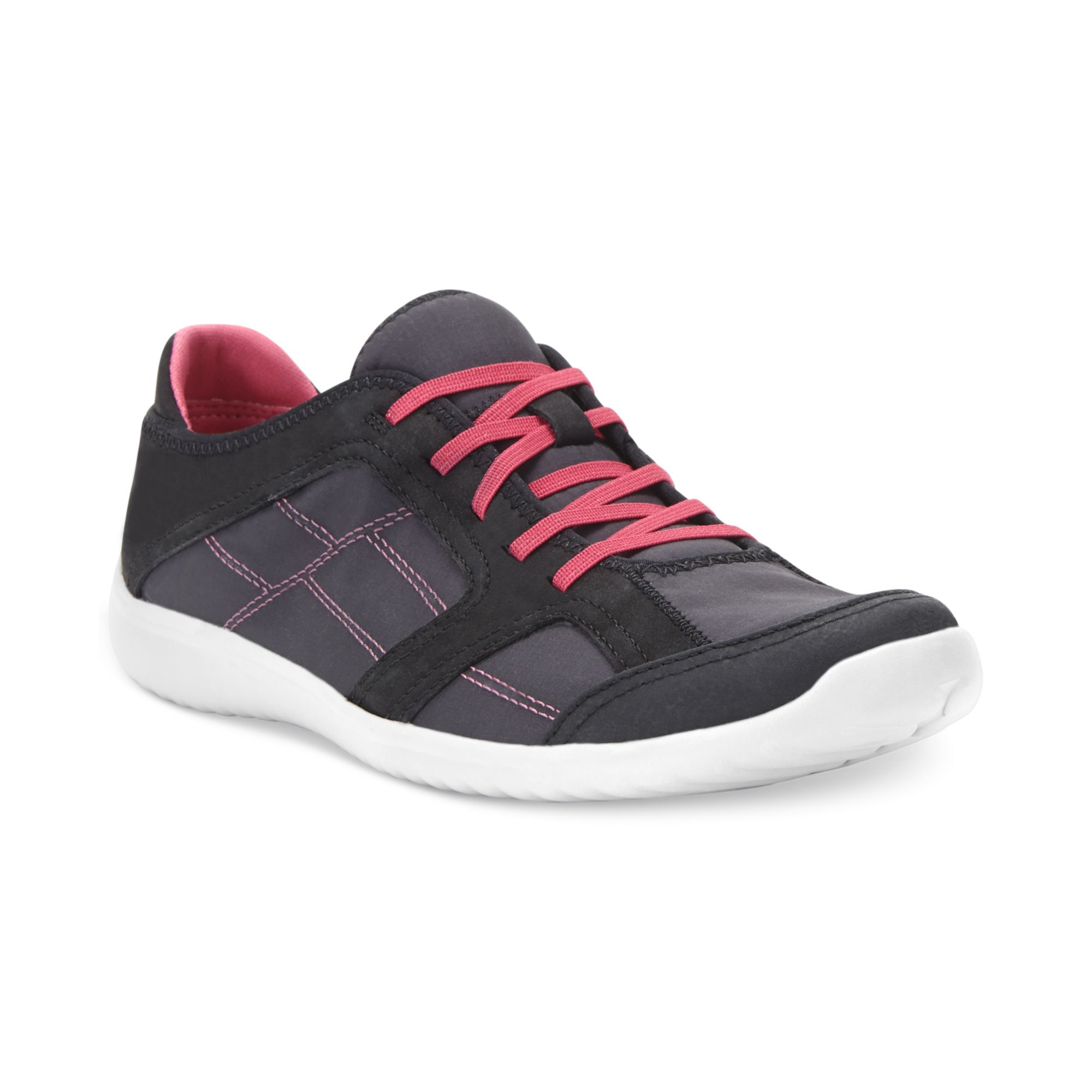 clarks leather sneakers womens