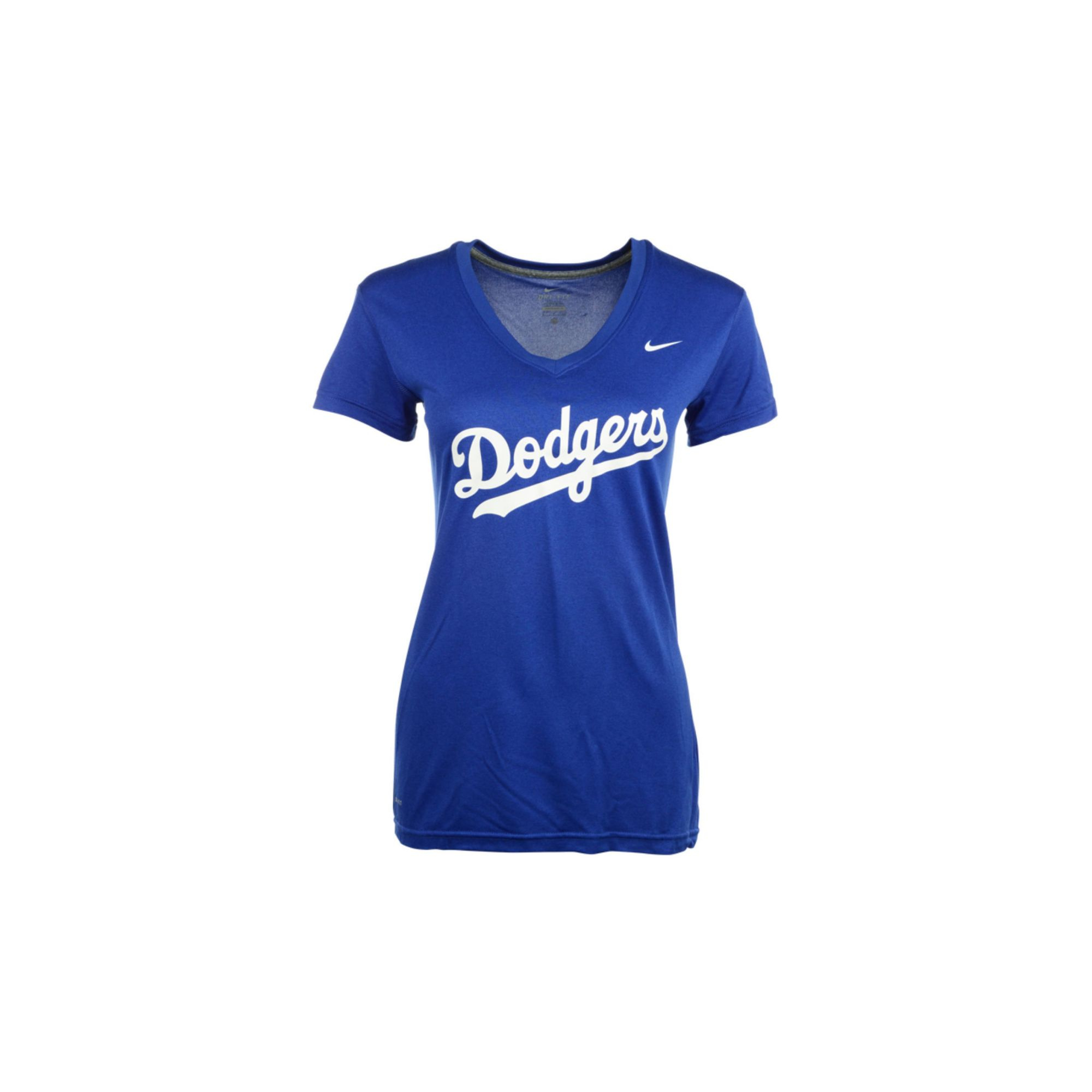 Nike Womens Shortsleeve Los Angeles Dodgers Drifit Tshirt in Blue