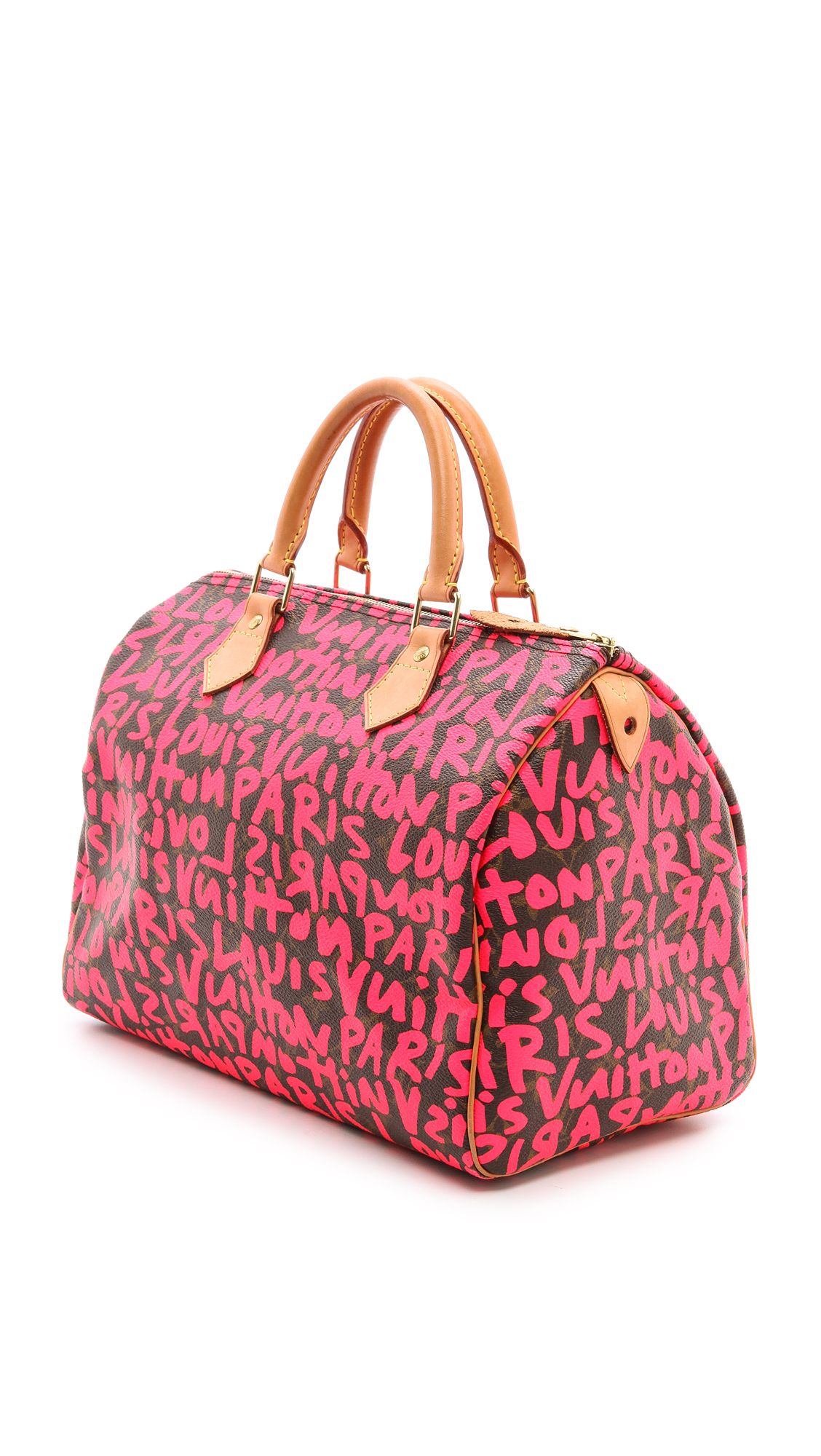 What Goes Around Comes Around Louis Vuitton Sprouse Speedy Bag Fuschia in Pink (Fuschia) | Lyst