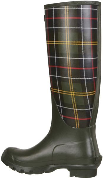 barbour tartan wellies