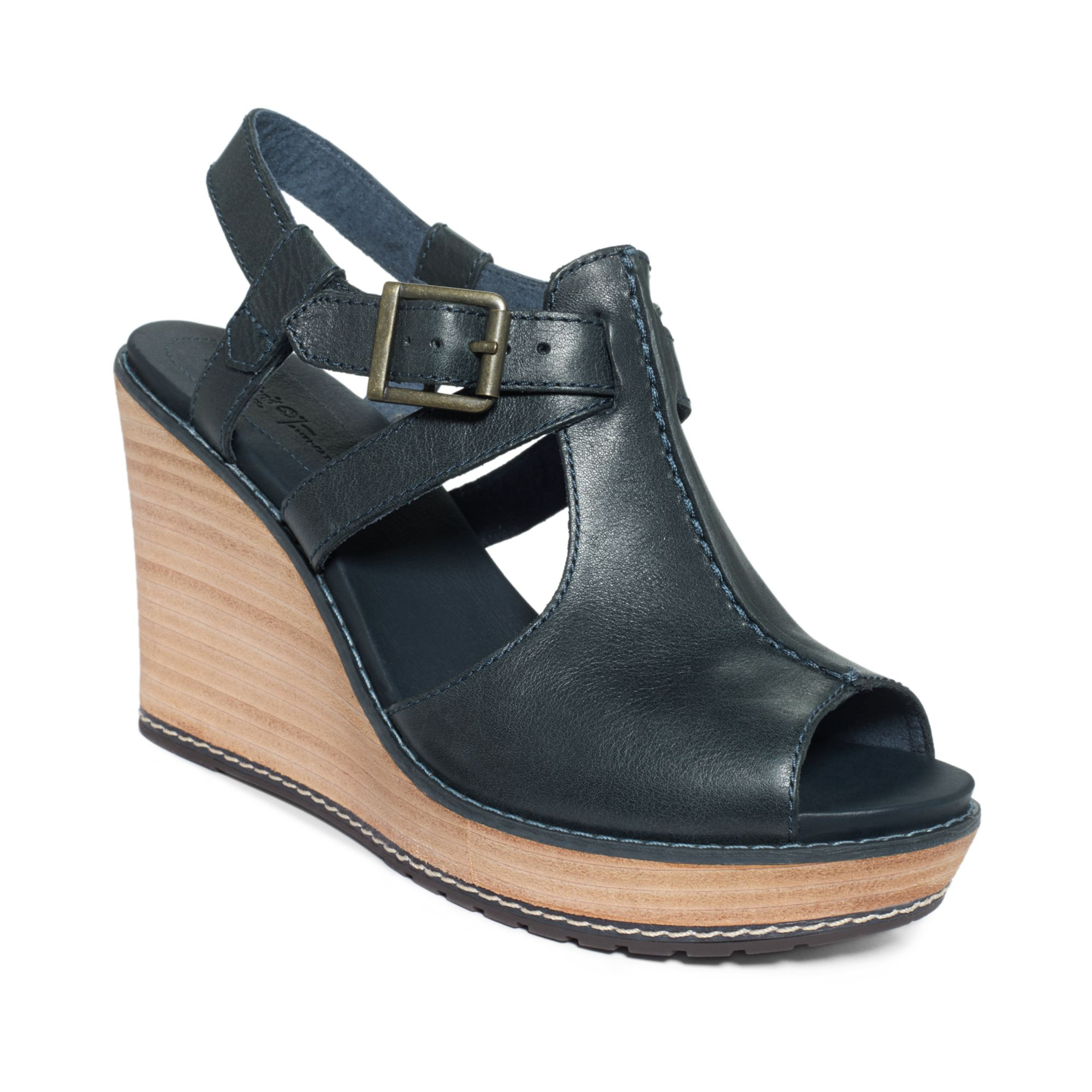 Timberland Womens Danforth Platform Wedge Sandals in Blue (Navy ...