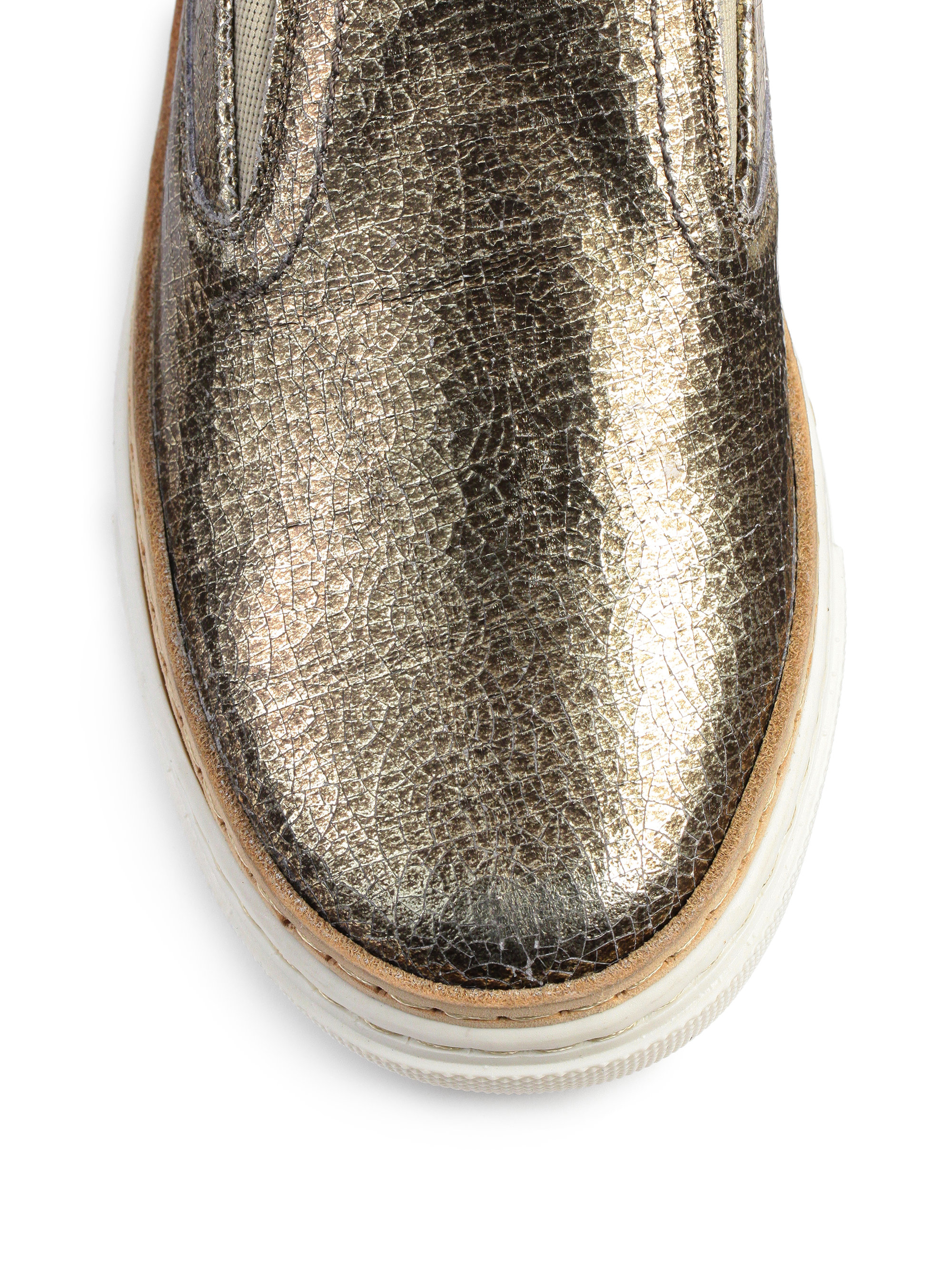 maison margiela metallic sneakers