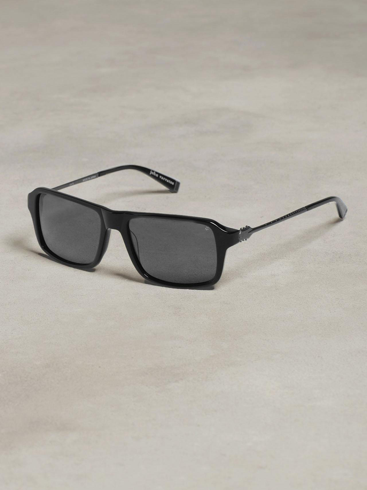 John Varvatos Guitar Hinge Sunglasses in Black for Men (GENERIC) Lyst