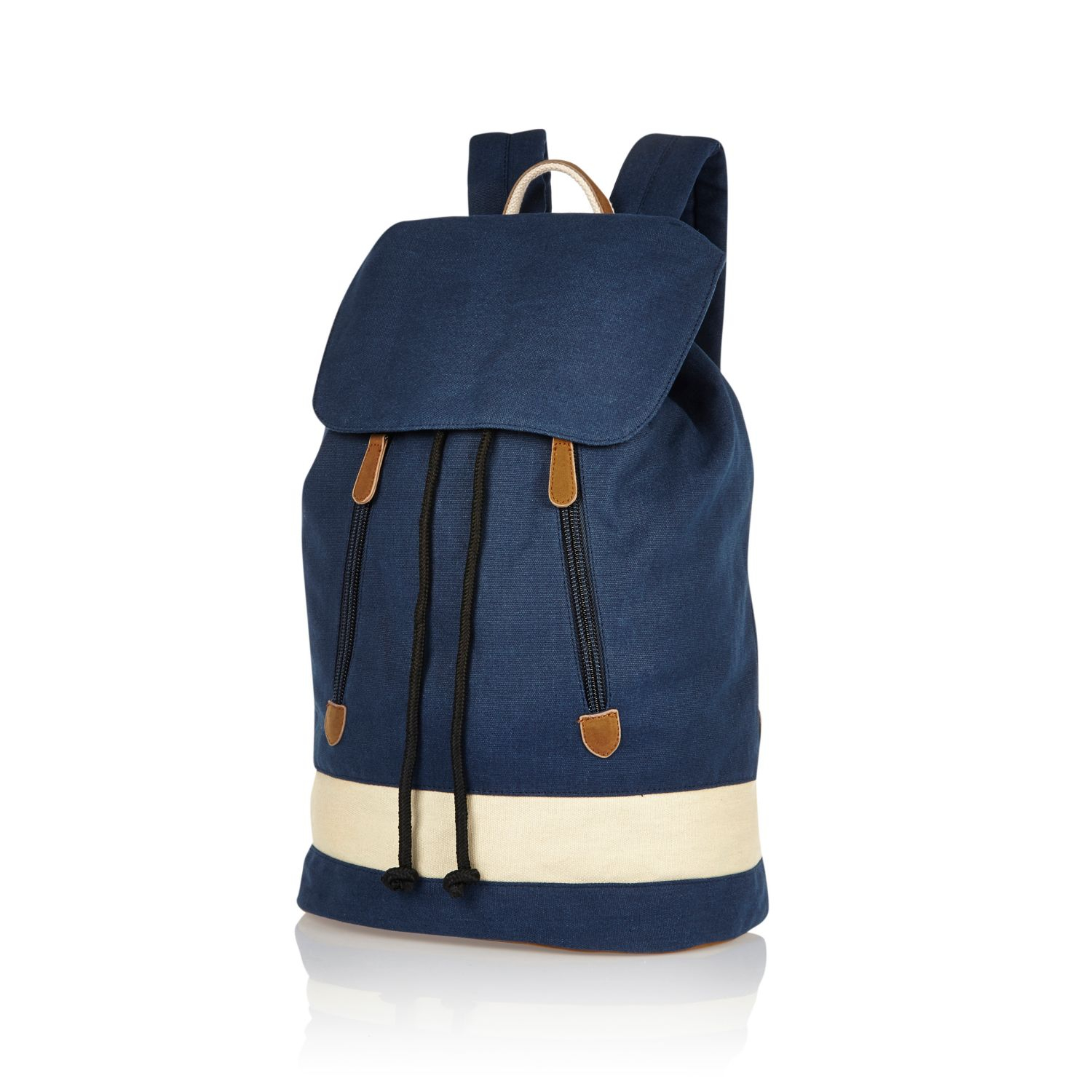 river island navy handbag