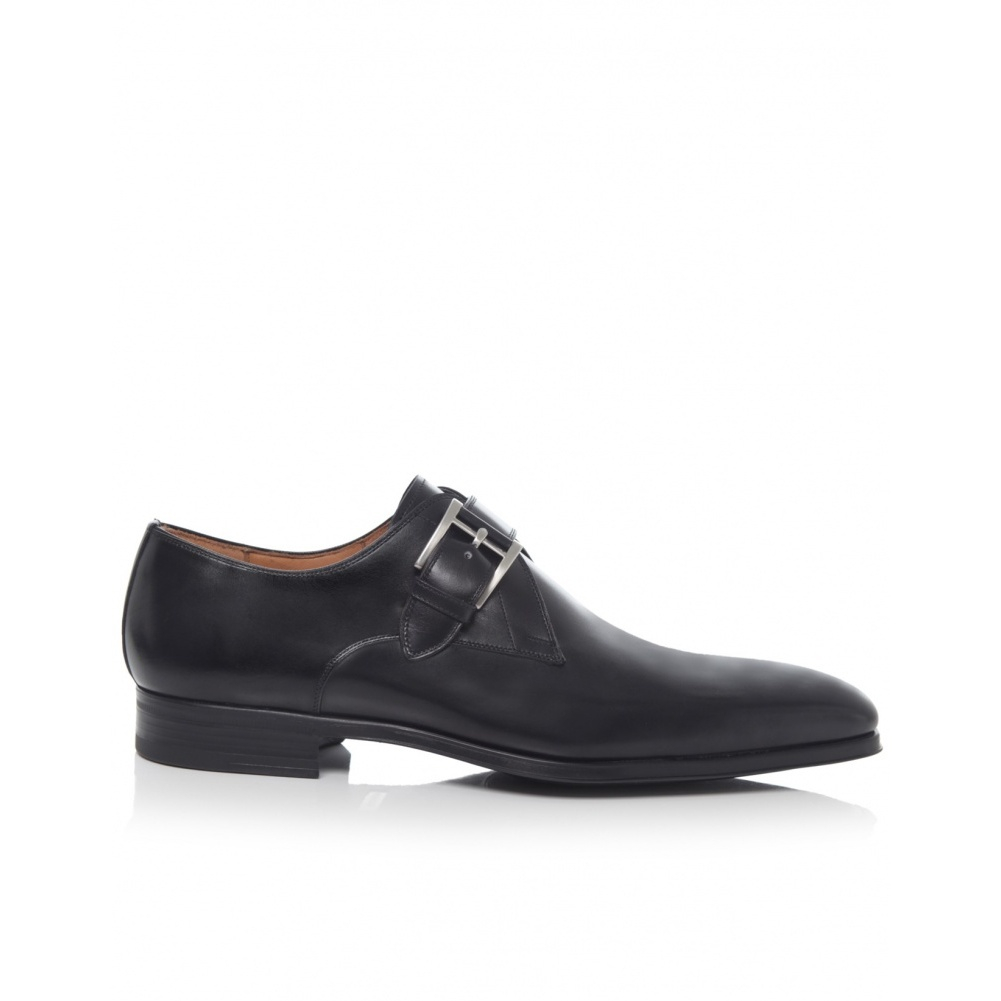magnanni black monk strap