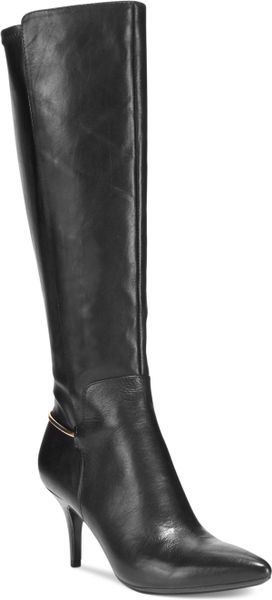 calvin klein tall black boots