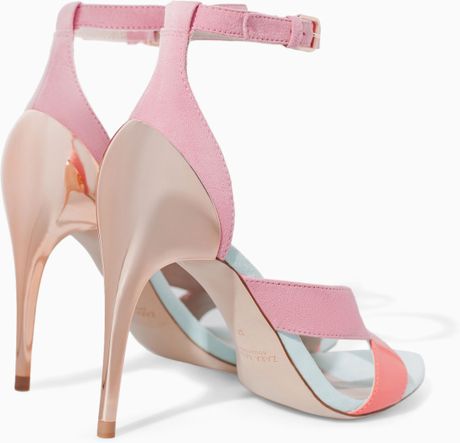 Zara Combined High Heel Strappy Sandal in Multicolor (Multicolour ...