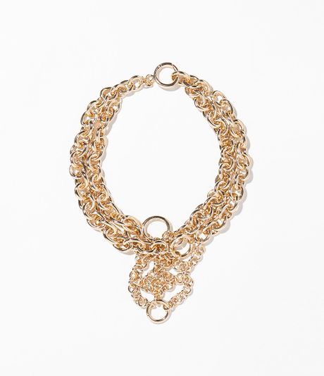 Zara Gold Chain Necklace in Gold (Golden)