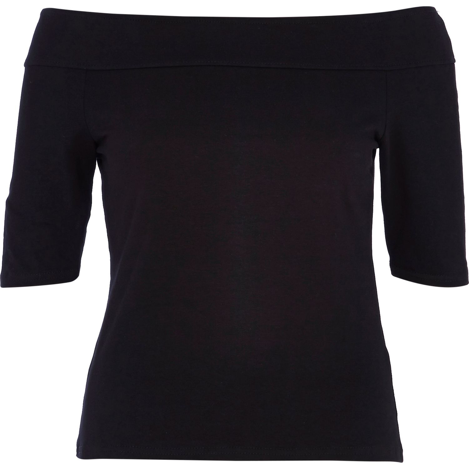 river island black bardot