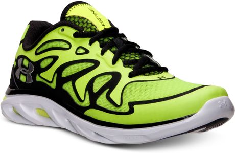 under armour yellow and black shoes