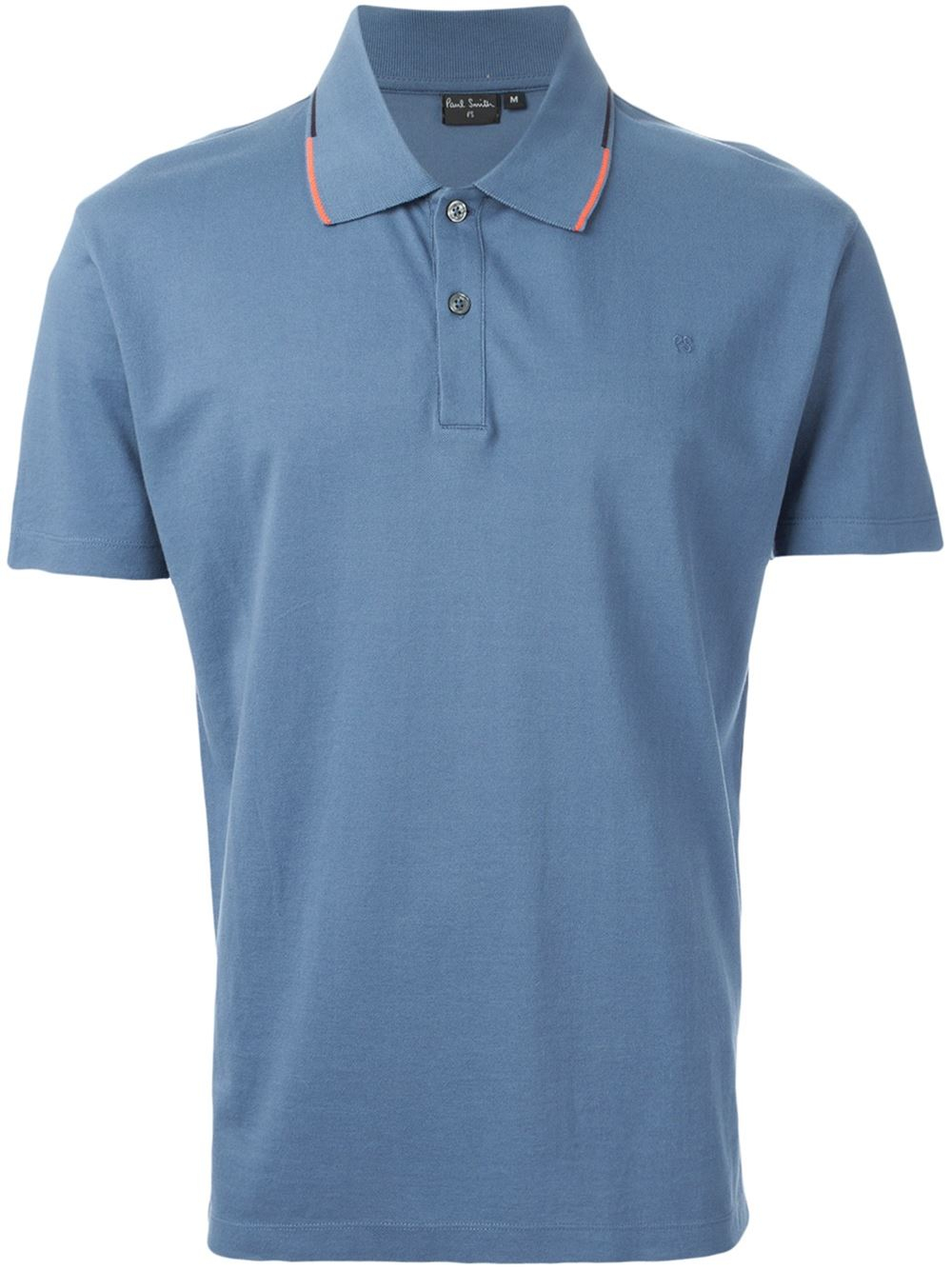 Paul Smith Piped Polo Shirt in Blue for Men | Lyst