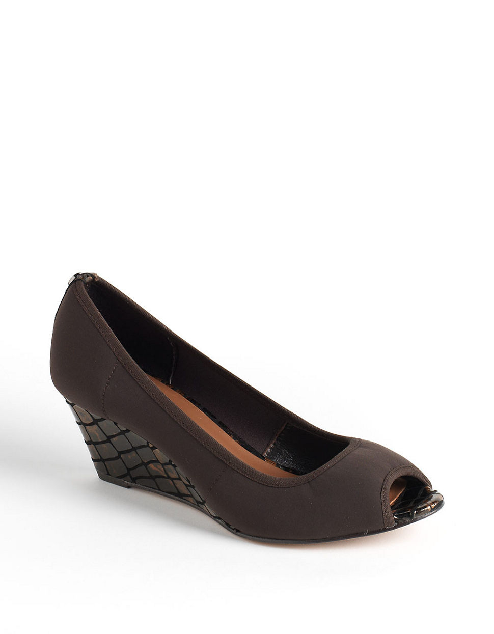 Donald J Pliner Molly Leather Wedge Pumps in Brown (Bronze) | Lyst