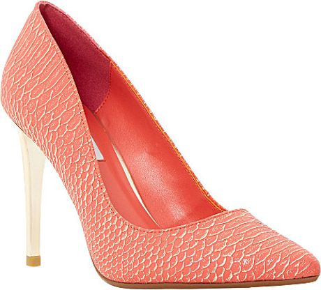 Dune Betsee Pointed-Toe Court Shoes - For Women in Pink (Coral