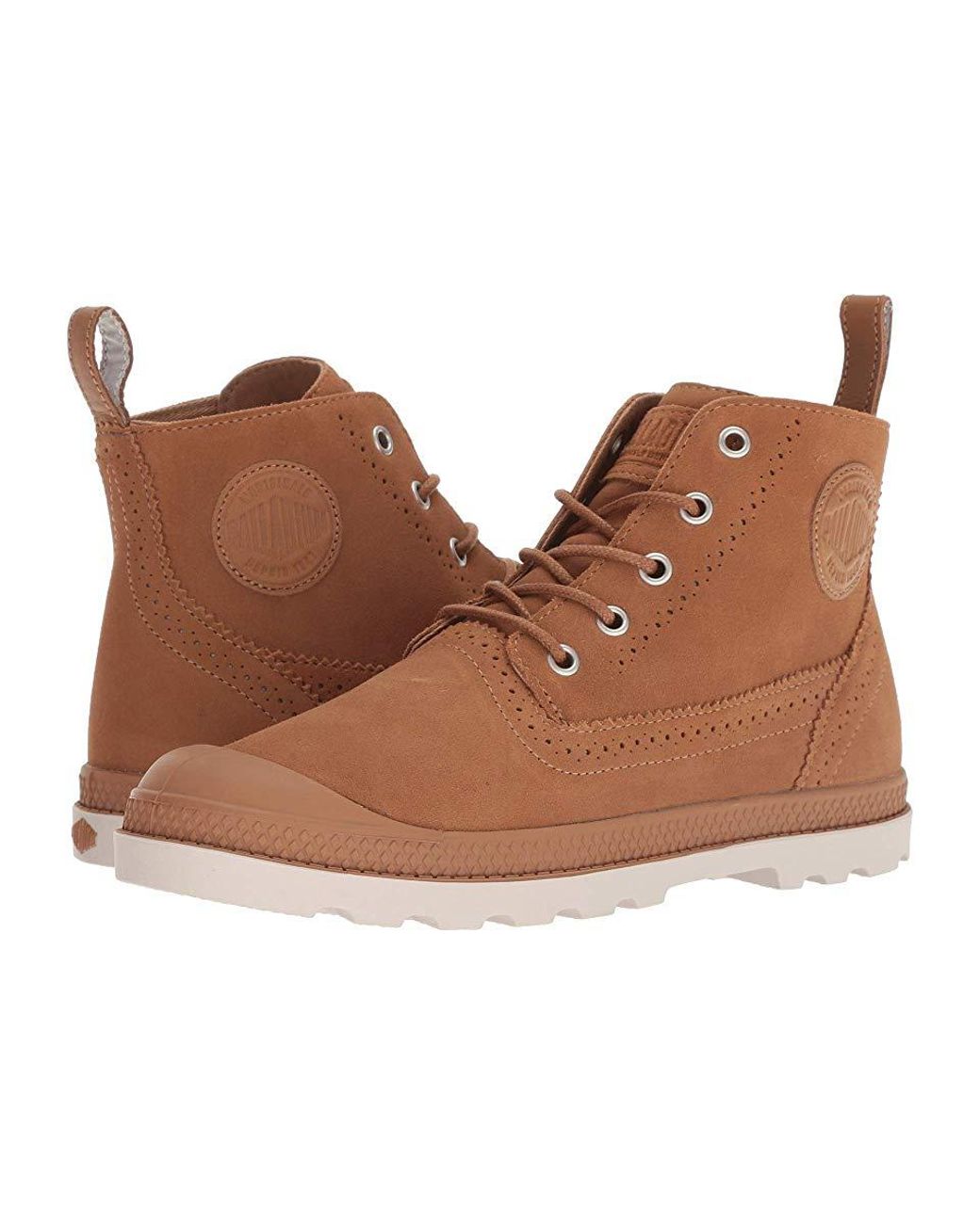 Palladium Pampa Ldn Lp Mid Suede (brown Sugar/cuero) Lace Palladium Pampa Ldn Lp Mid Suede (brown Sugar/cuero) Lace