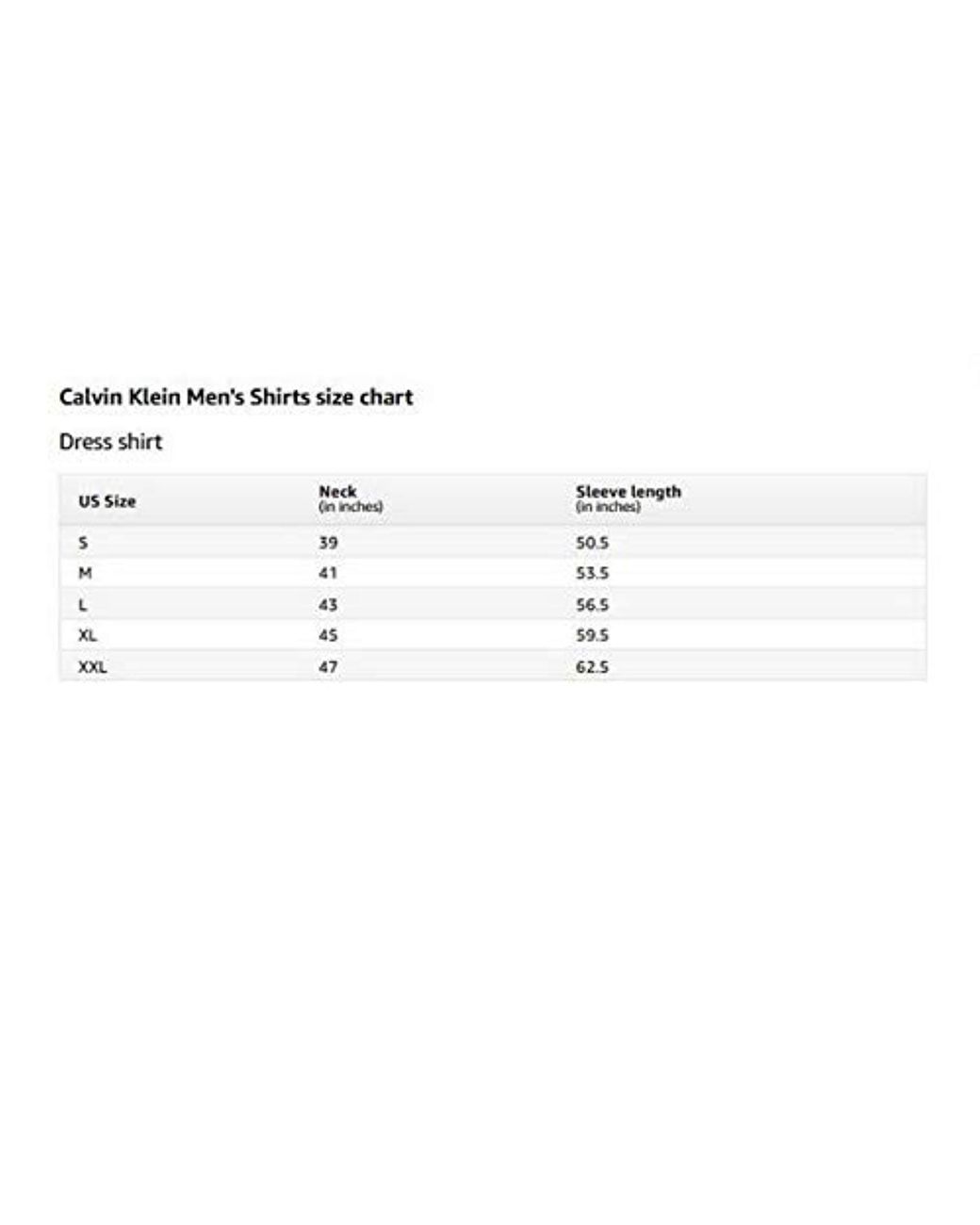 Calvin Klein Ultimate Skinny Jeans Size Chart