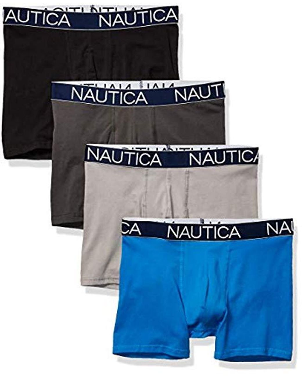 Nautica Cotton Stretch 4 Pack Boxer Brief in Blue for Men - Lyst