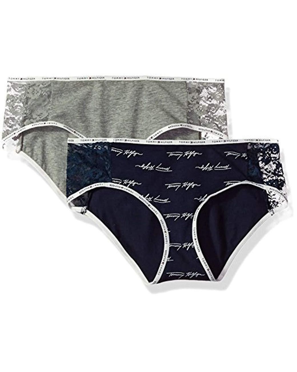 Lyst Tommy Hilfiger Cotton Lace Hipster Underwear Panty, Multipack in