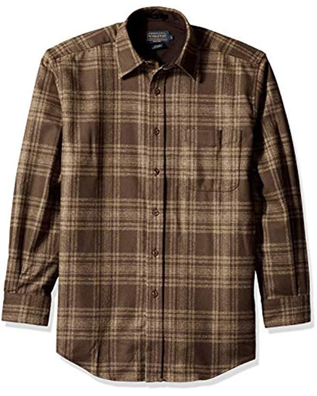 Lyst Pendleton Long Sleeve Button Front Classic Lodge Shirt in Brown