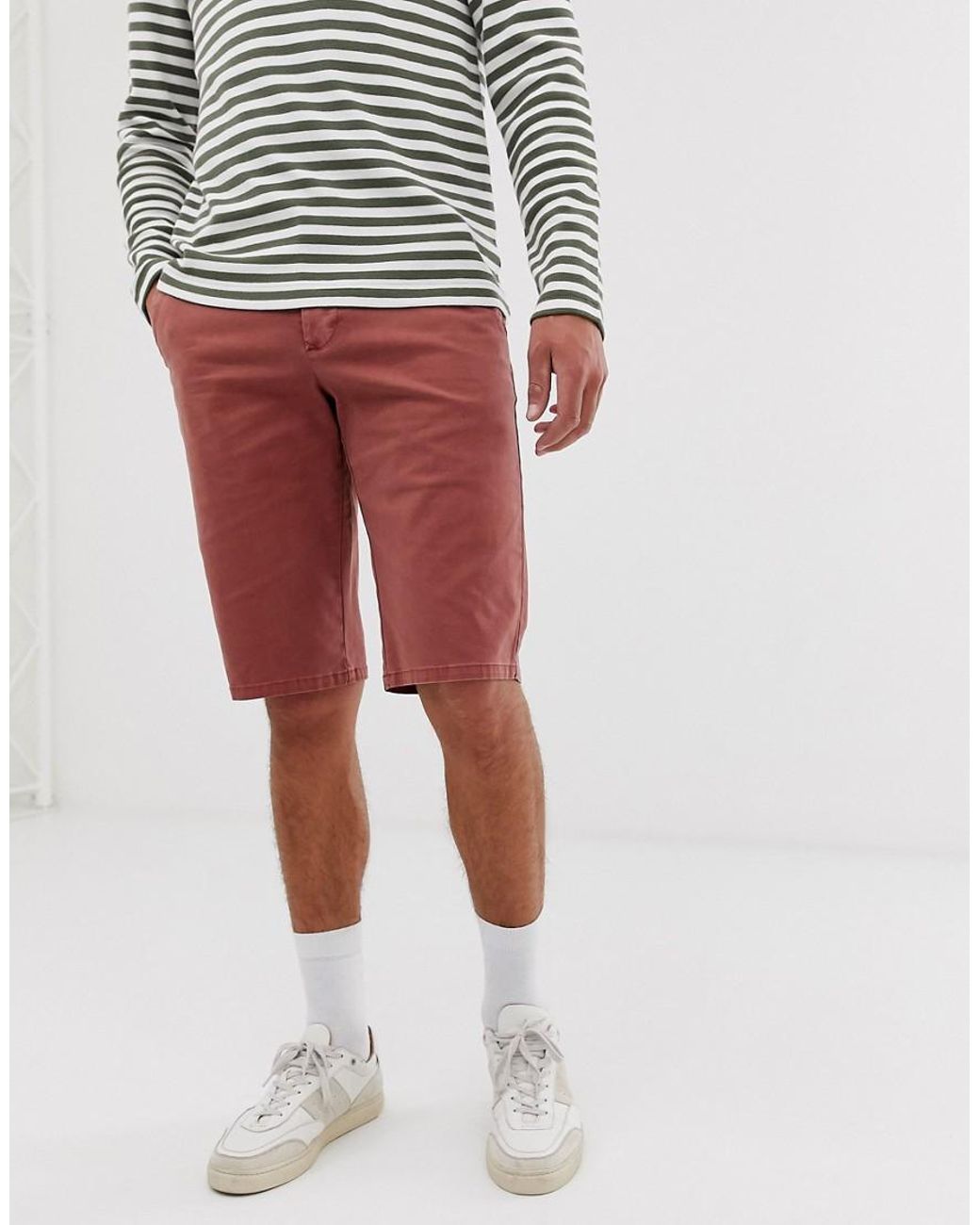 red chino shorts mens