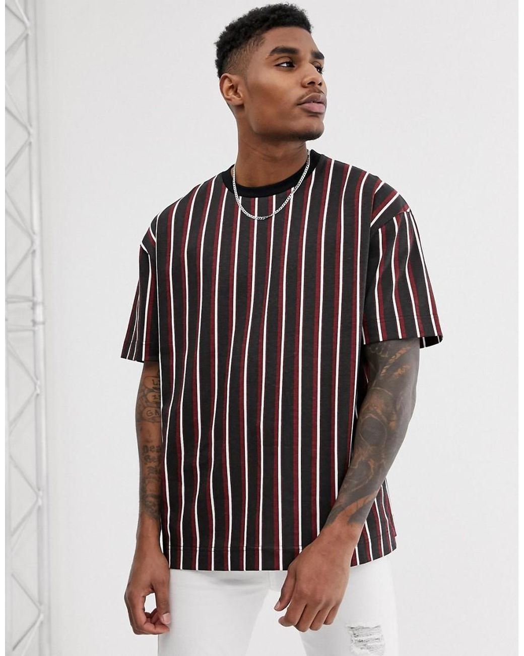 black stripes t shirt