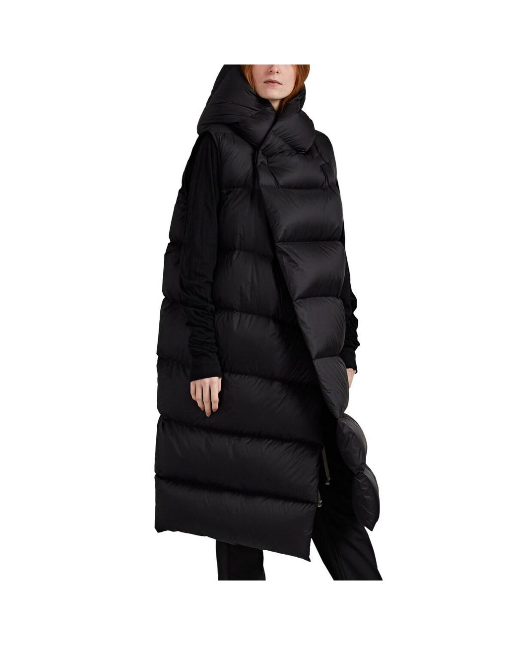 Rick Owens Canvas Liner Down-quilted Sleeveless Puffer Jacket in Black ...