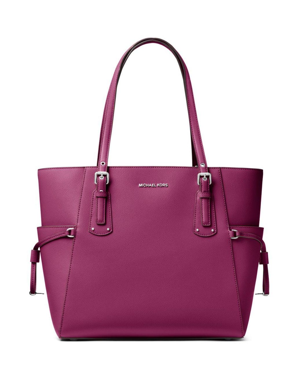 MICHAEL Michael Kors Voyager East West Leather Tote in Purple - Lyst