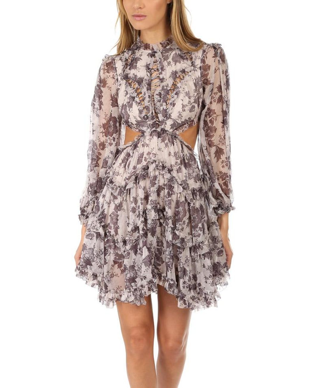 Zimmermann Silk Juno Floating Dress - Lyst
