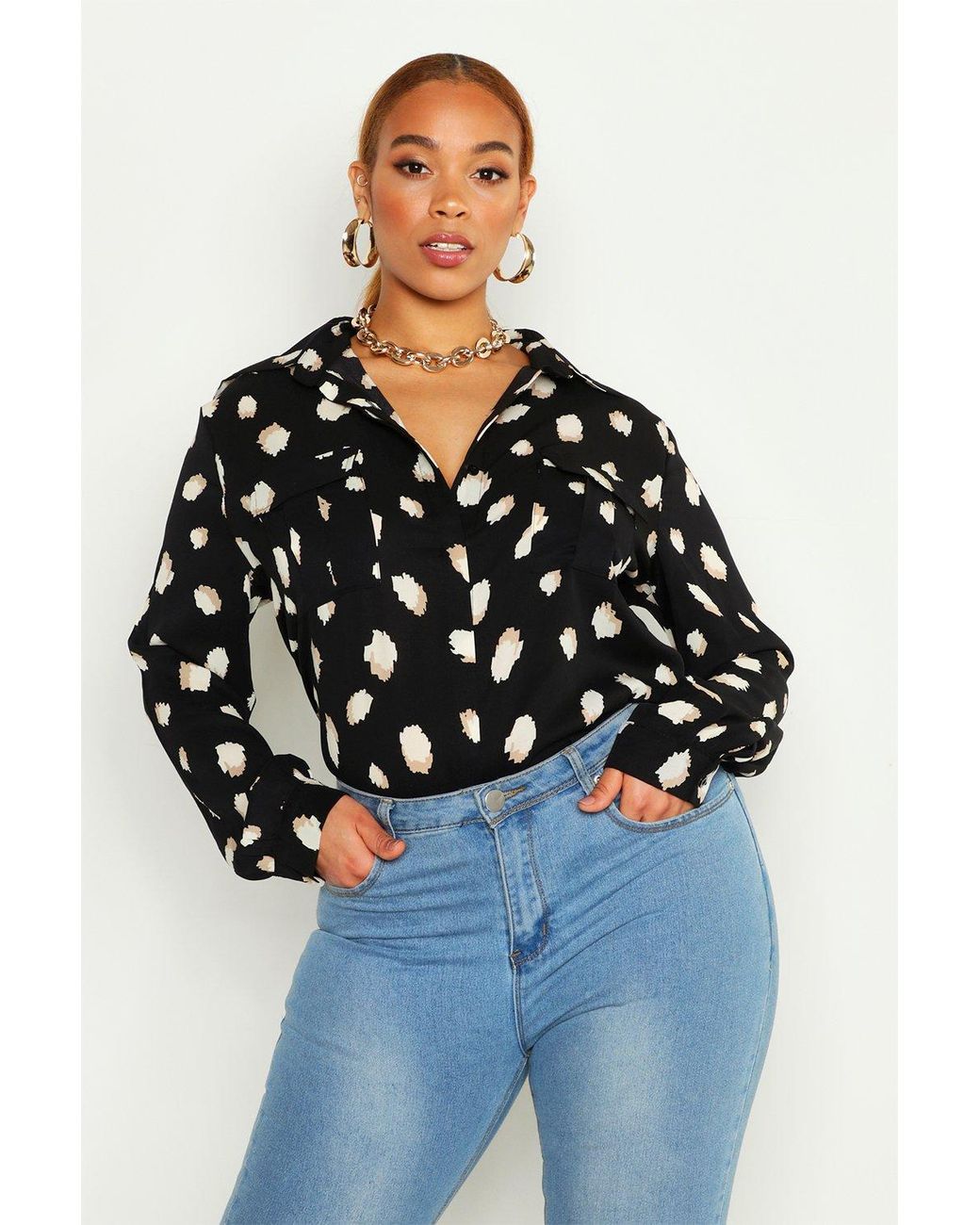 boohoo utility shirt