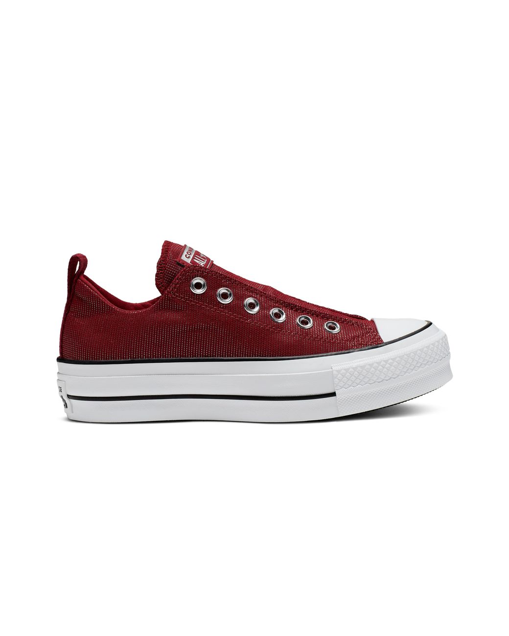 converse slip on platform